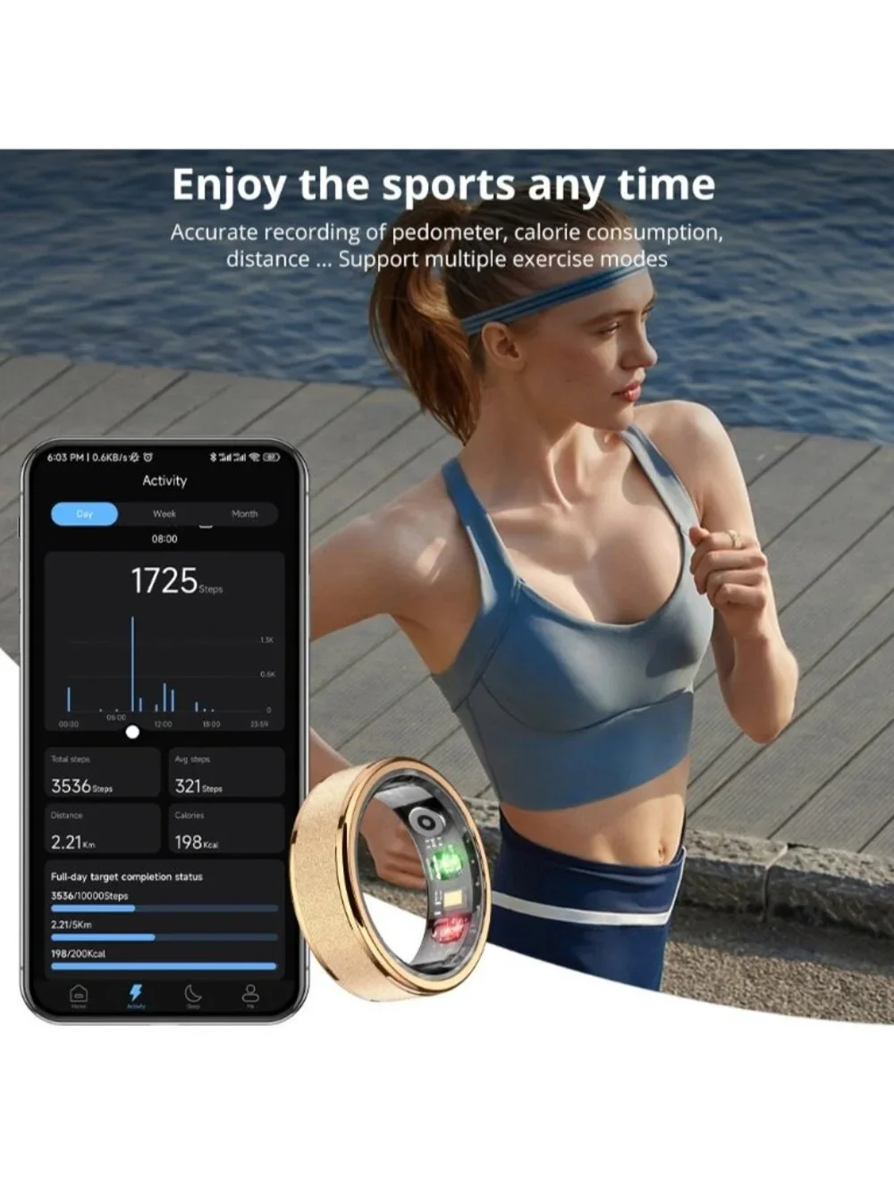 COLMI R10 Smart Ring with Charging Case Health Fitness Tracker Heart Rate Sleep